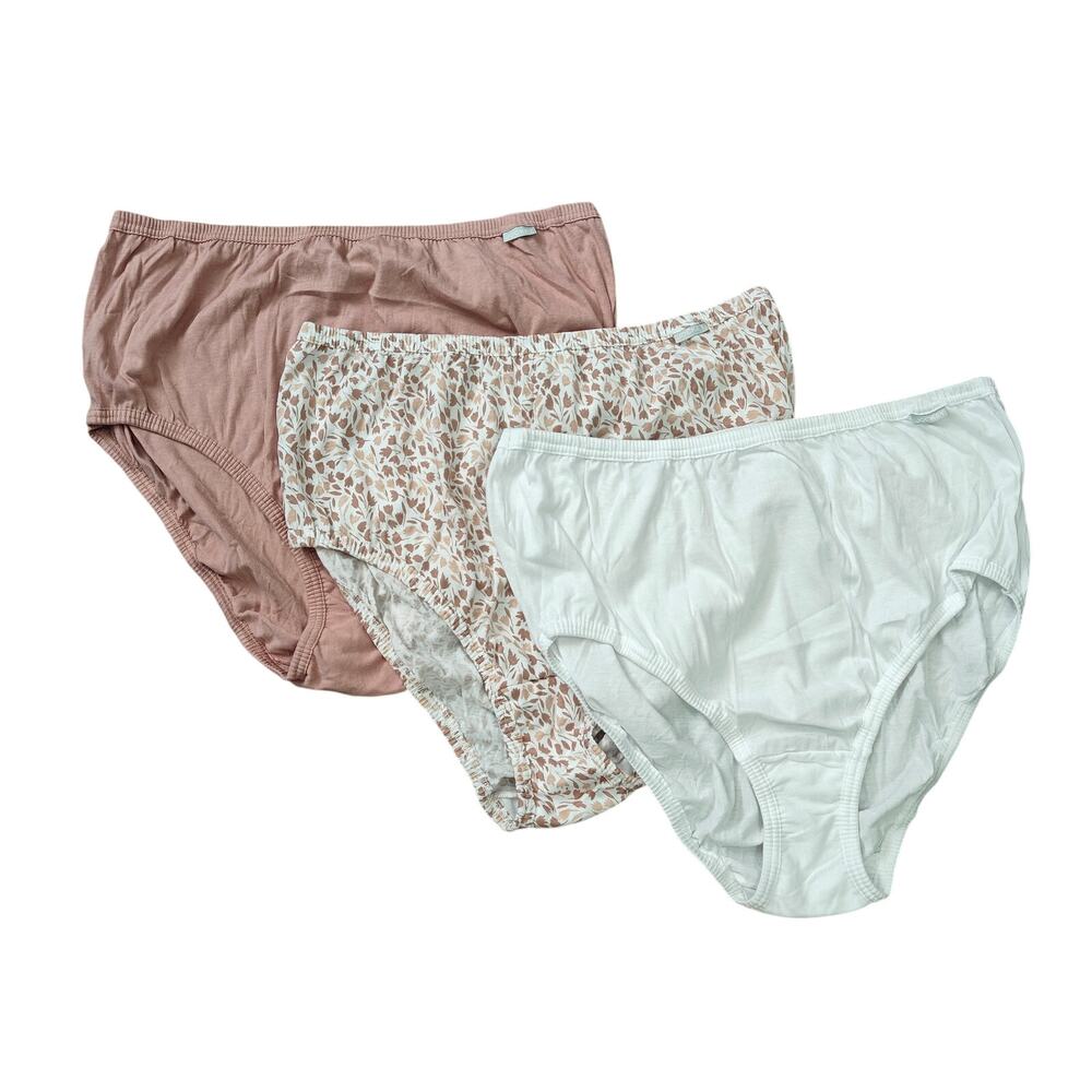 Jockey Elance Brief Panty 3 Pack Womens Underwear Size 10/ 3XL - Picture 2 of 6